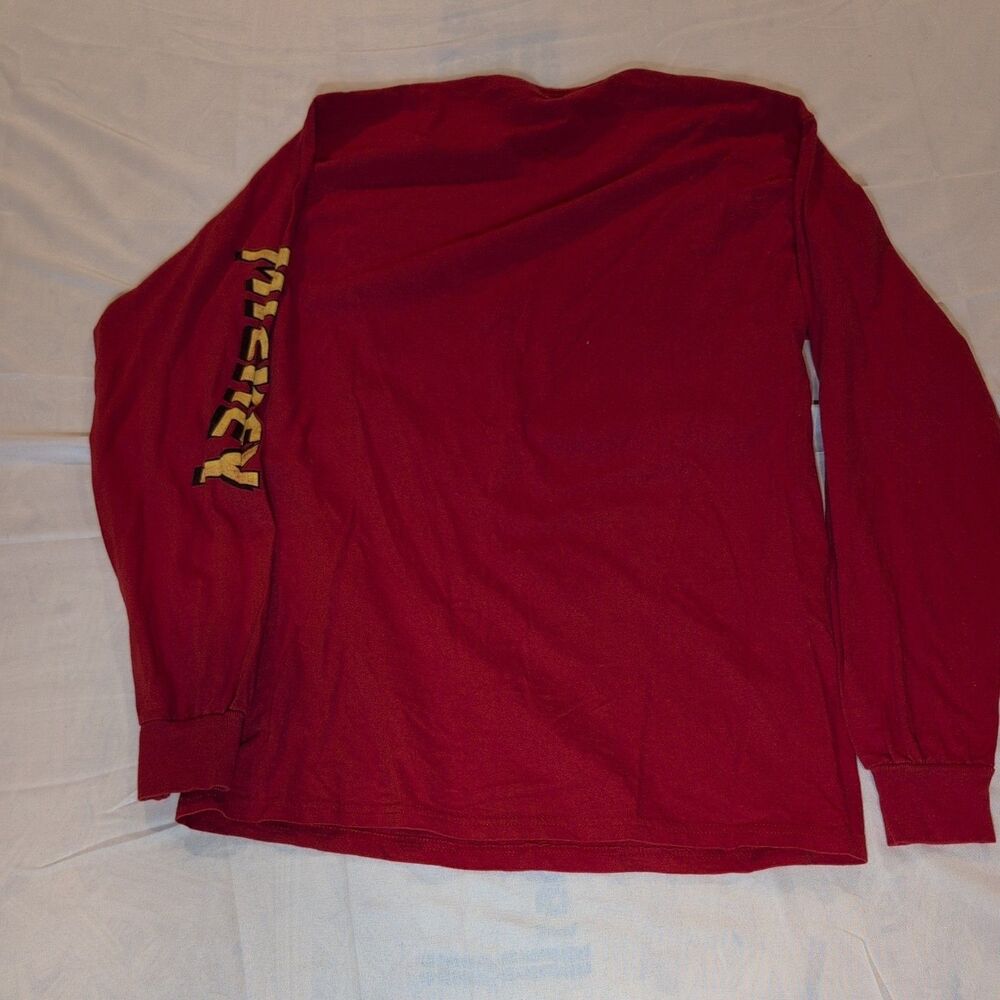 Disney Mickey Mouse Keep Rollin Skater Long Sleeve Red Shirt / Tee Medium - Picture 2 of 8